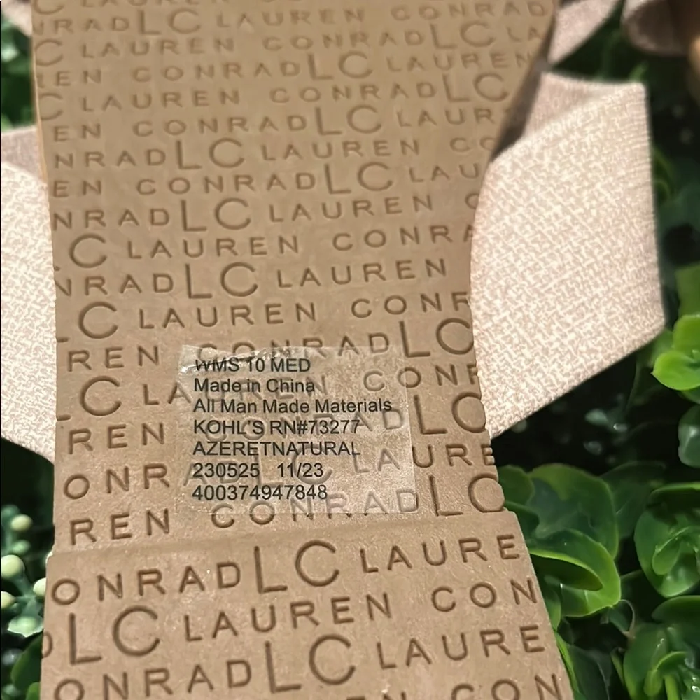 LC Lauren Conrad Tan Minimalist Slide Sandals - Picture 3 of 8